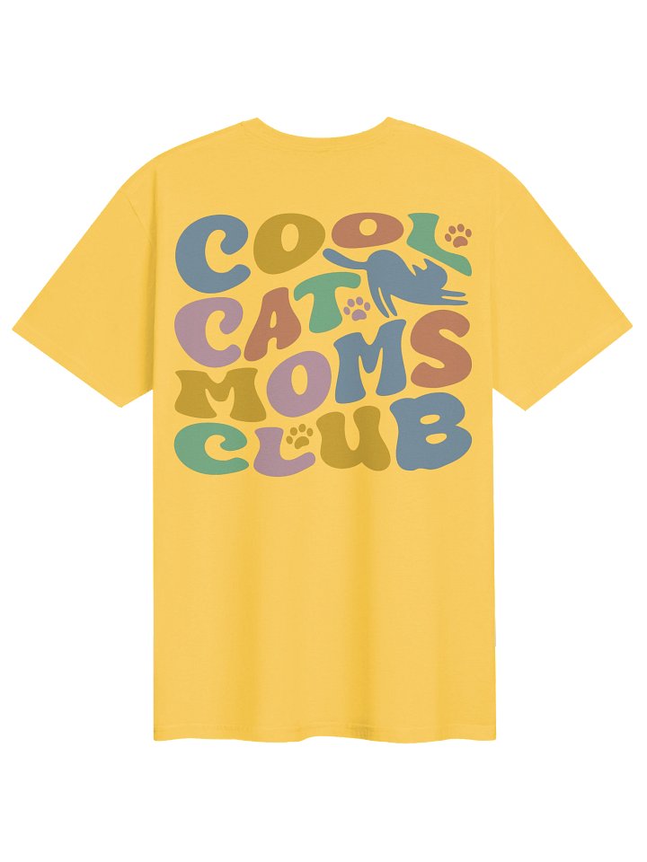 Cool Cat Moms Club 3 (Back Print) - Unisex Adult Super Soft Lightweight T-shirt product image (1)