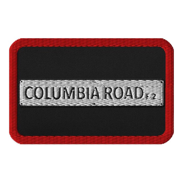 COLUMBIA ROAD E.2. Embroidered Patch (Red/Regtangle) product image (1)