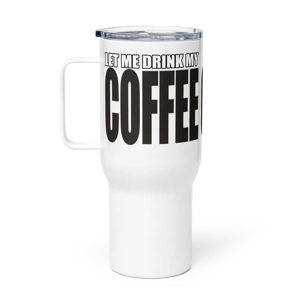 Coffee Or Death Travel Mug With Handle product image (1)