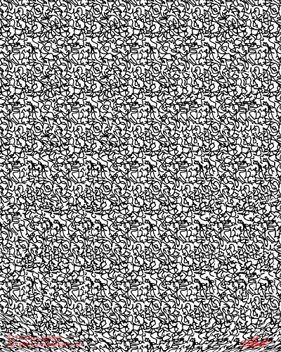 Unfocus your eyes to see what's hidden in this image. Can you see it?