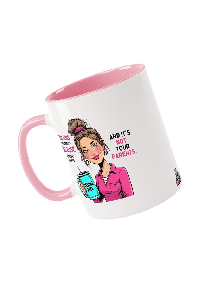 "Teaching Adolescents Because Someone Has To" Teacher Mug – Funny Survival Juice Graphic Mug product image (2)