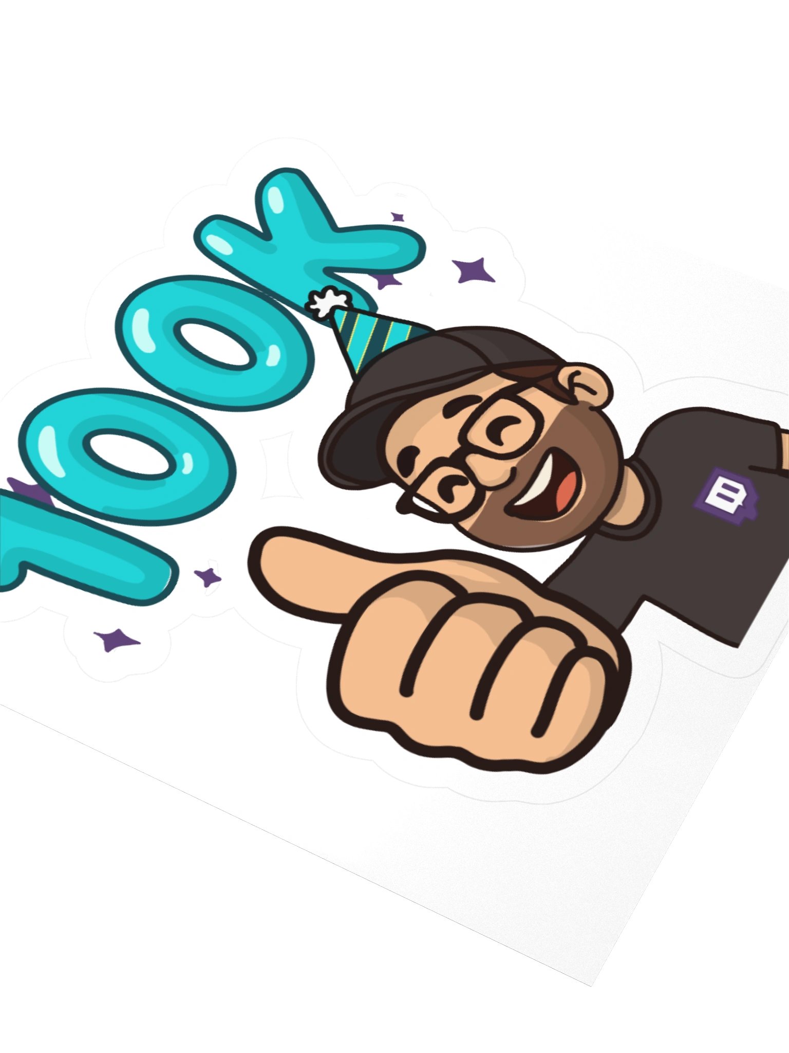 FlashForce 100k Twitch Celebration Sticker product image (7)