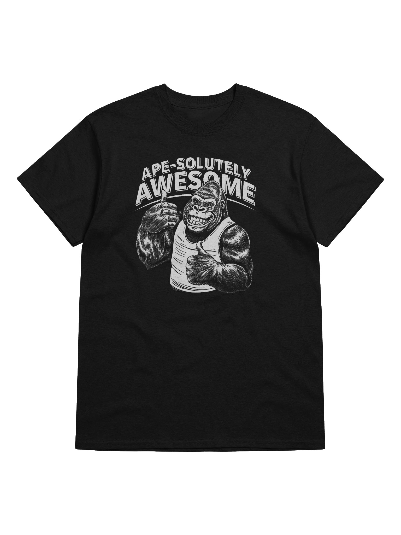Ape-solutely Awesome Gorilla Thumbs-Up T-Shirt product image (4)