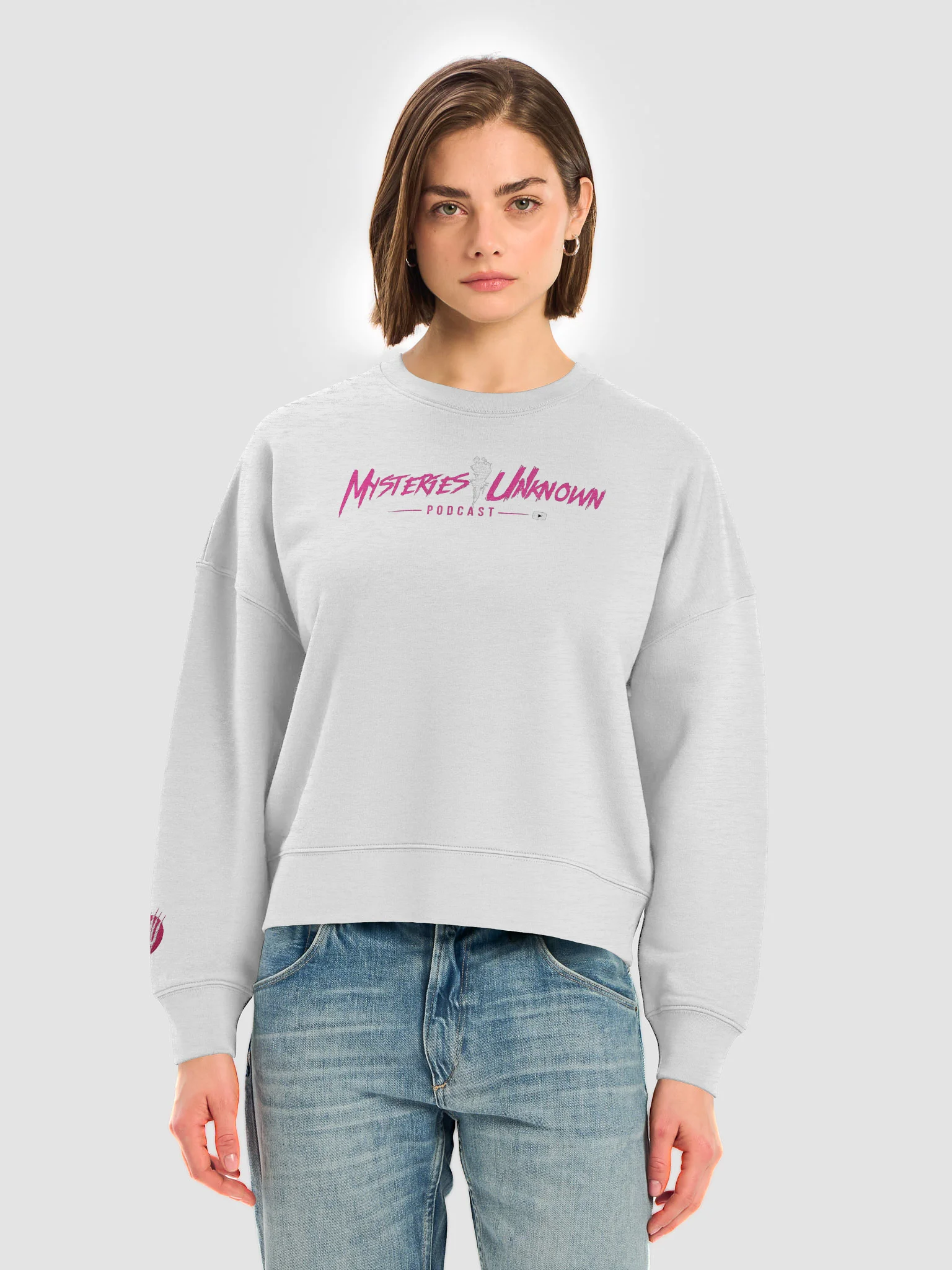 Mysteries Unknown Pink Logo Women’s T-Shirt product image (7)