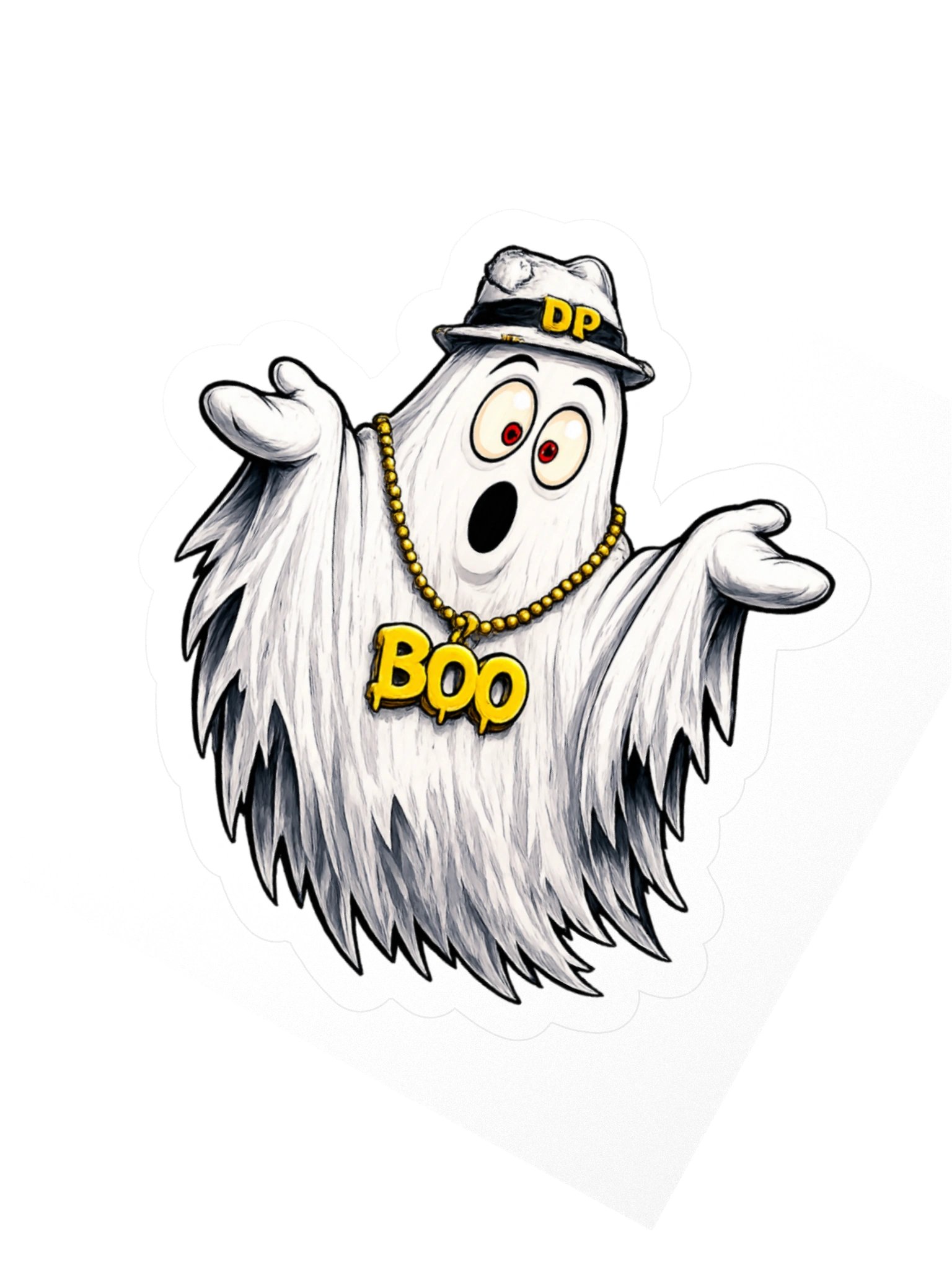 BOO 3" x 3" sticker product image (2)