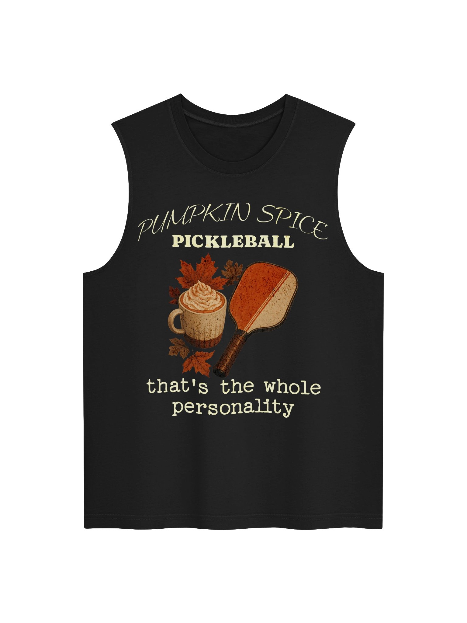 Funny Pumpkin Spice Pickleball Tank Top Fall Gift for Women product image (3)