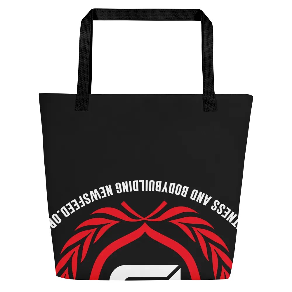 IFBNewsfeed.Org's All-Over Print Large Tote Bag w/ Pocket product image (2)