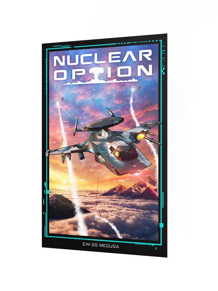 Medusa - Navy Splinter 20x30in Poster product image (2)