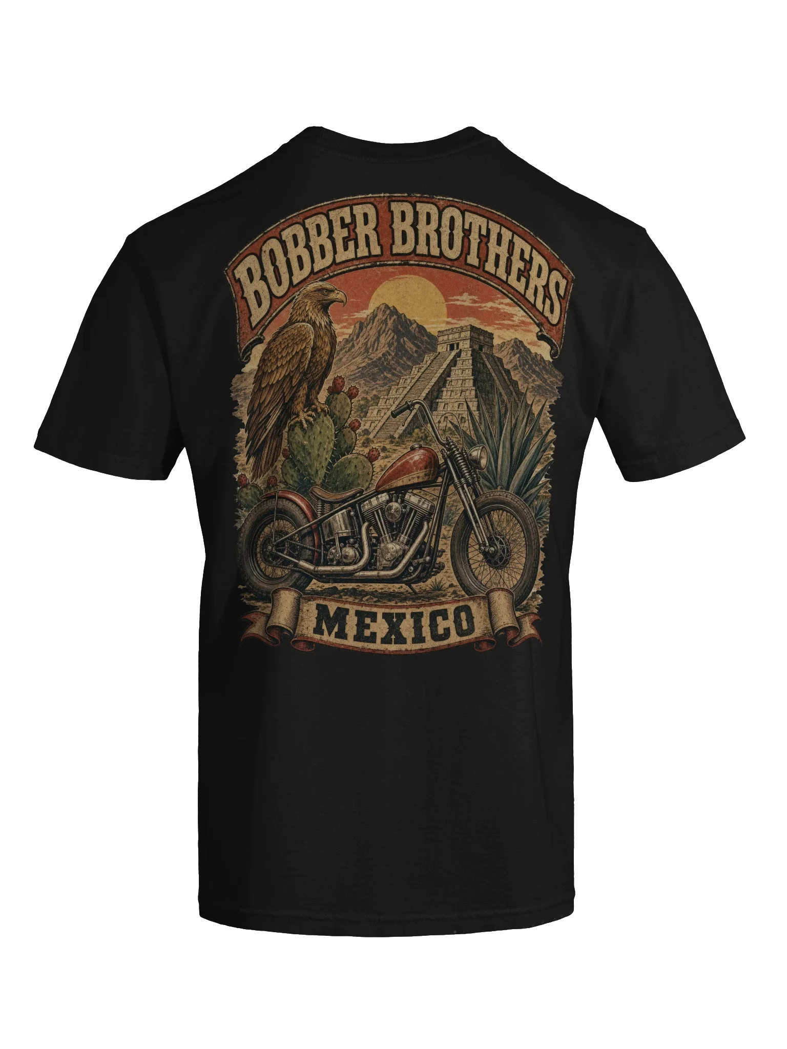 Mexico motorcycle t-shirt design by Bobber Brothers