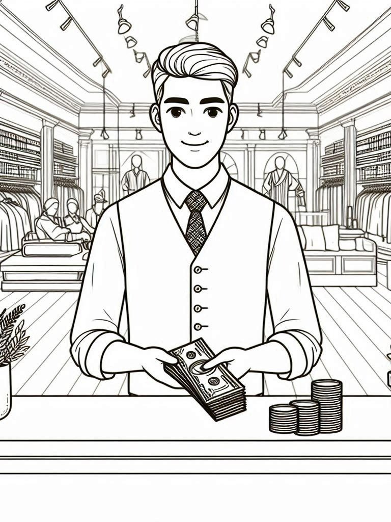 STORES7 KIDS COLORING BOOK (PROFESSIONS) product image (2)