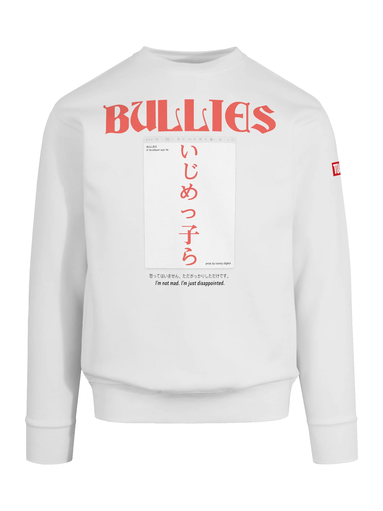 BULLIES WHITE CREWNECK product image (9)