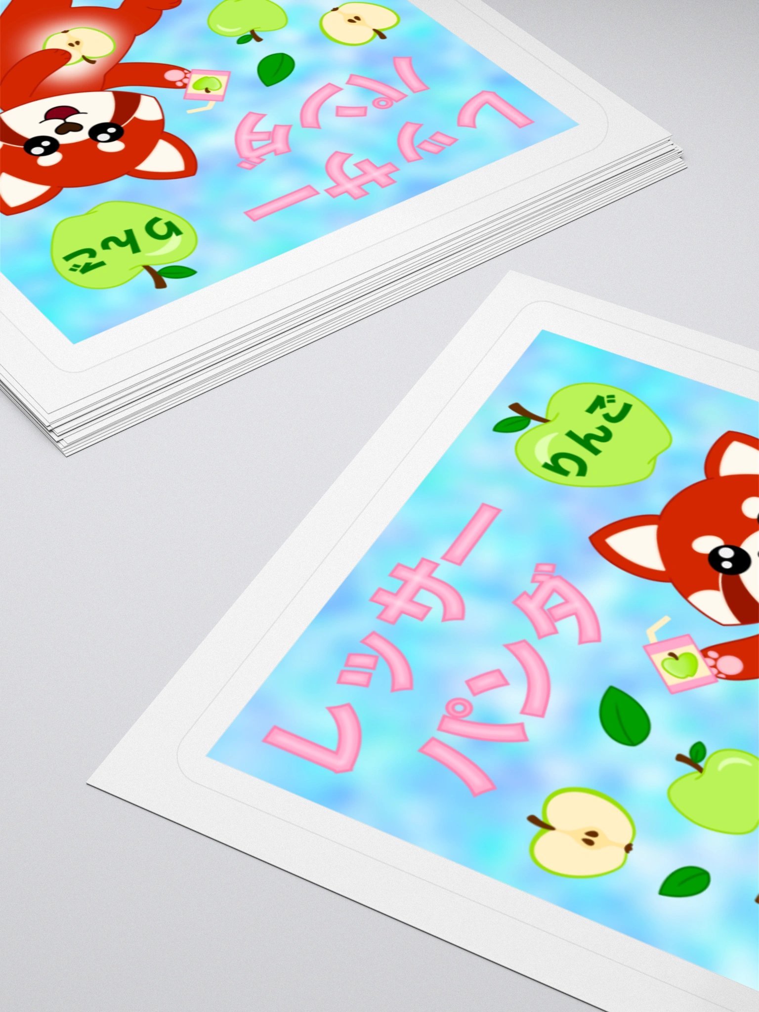 Red Panda Apple Sticker product image (4)