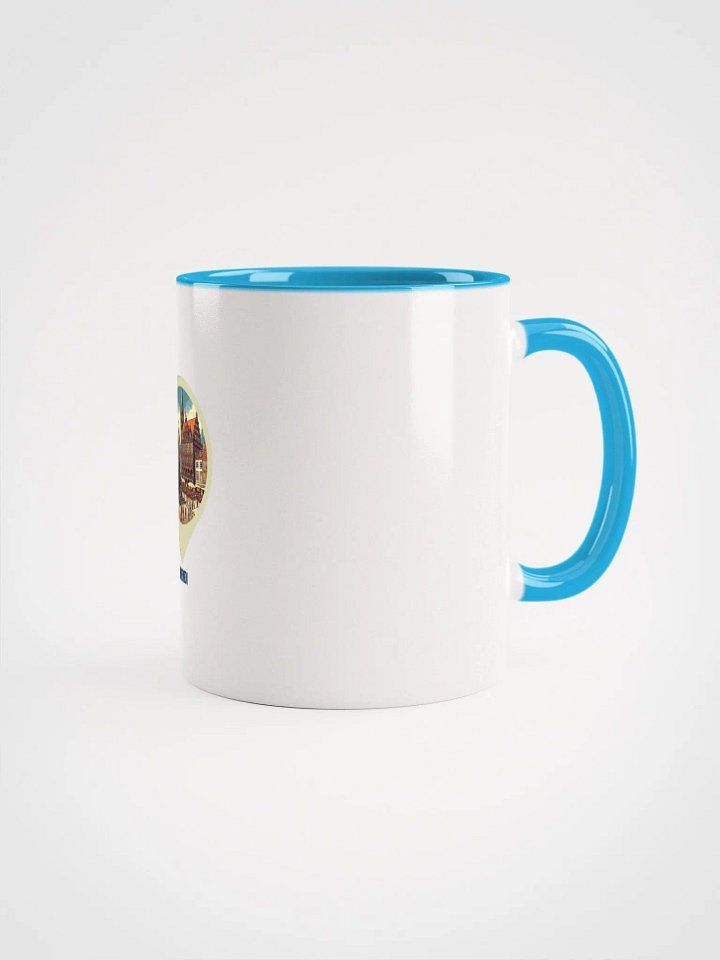 Town Square Delight Ceramic Mug | AI Design Bremen city product image (2)