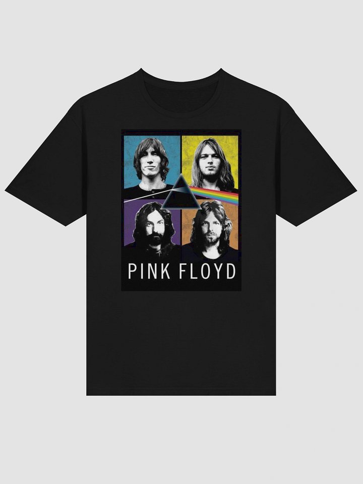 Pink Floyd Band Prism Portrait T-Shirt | Dark Side of the Moon Members Graphic Classic Rock Tee product image (2)