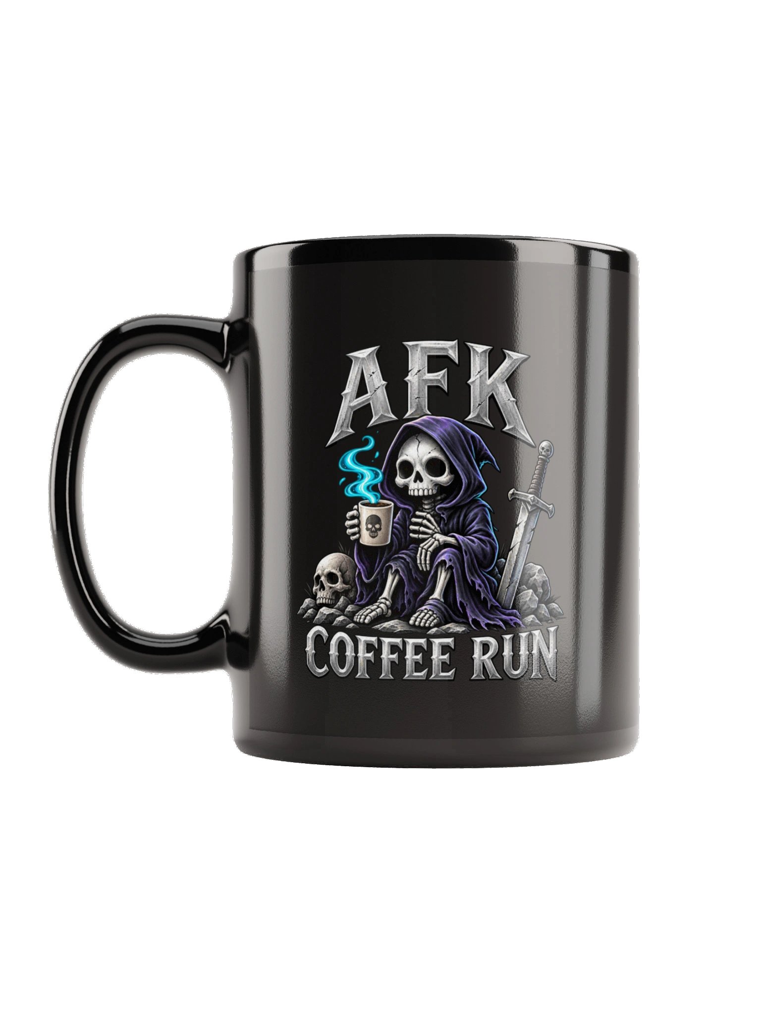 AFK Coffee Run Mug (Black) product image (1)