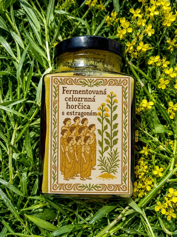 Fermentovaná celozrnná horčica s estragónom product image (1)