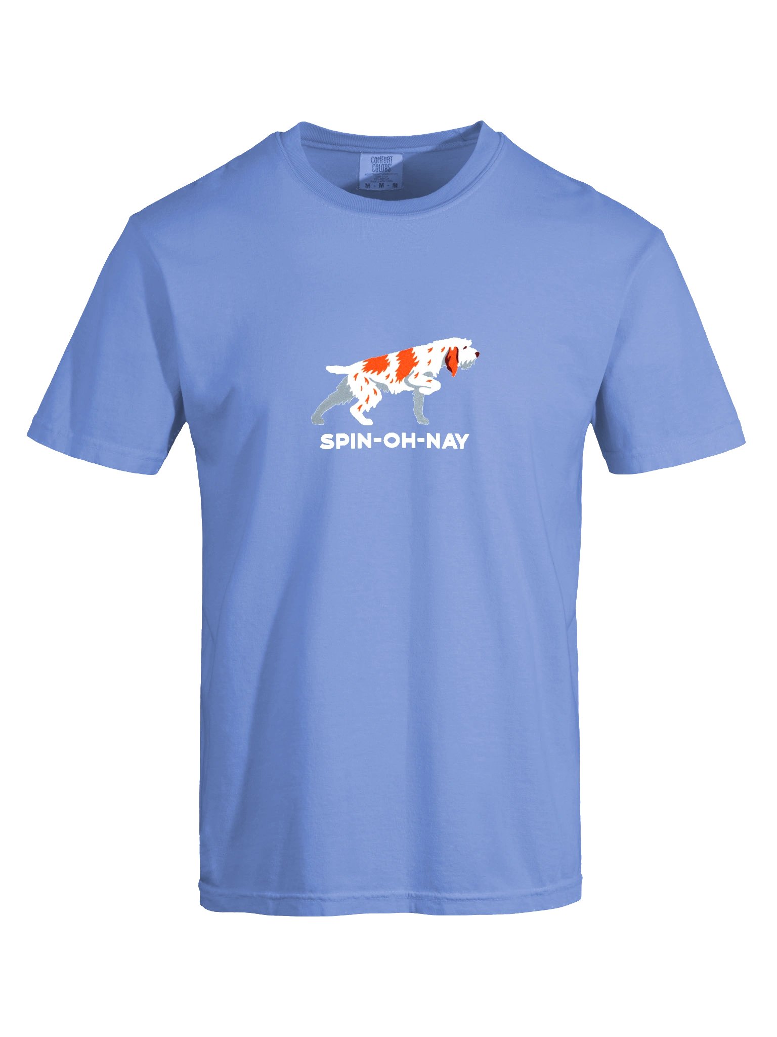 Spin-Oh-Nay T-Shirt(Embroidered) of a Spinone Italiano(Red & White) product image (10)
