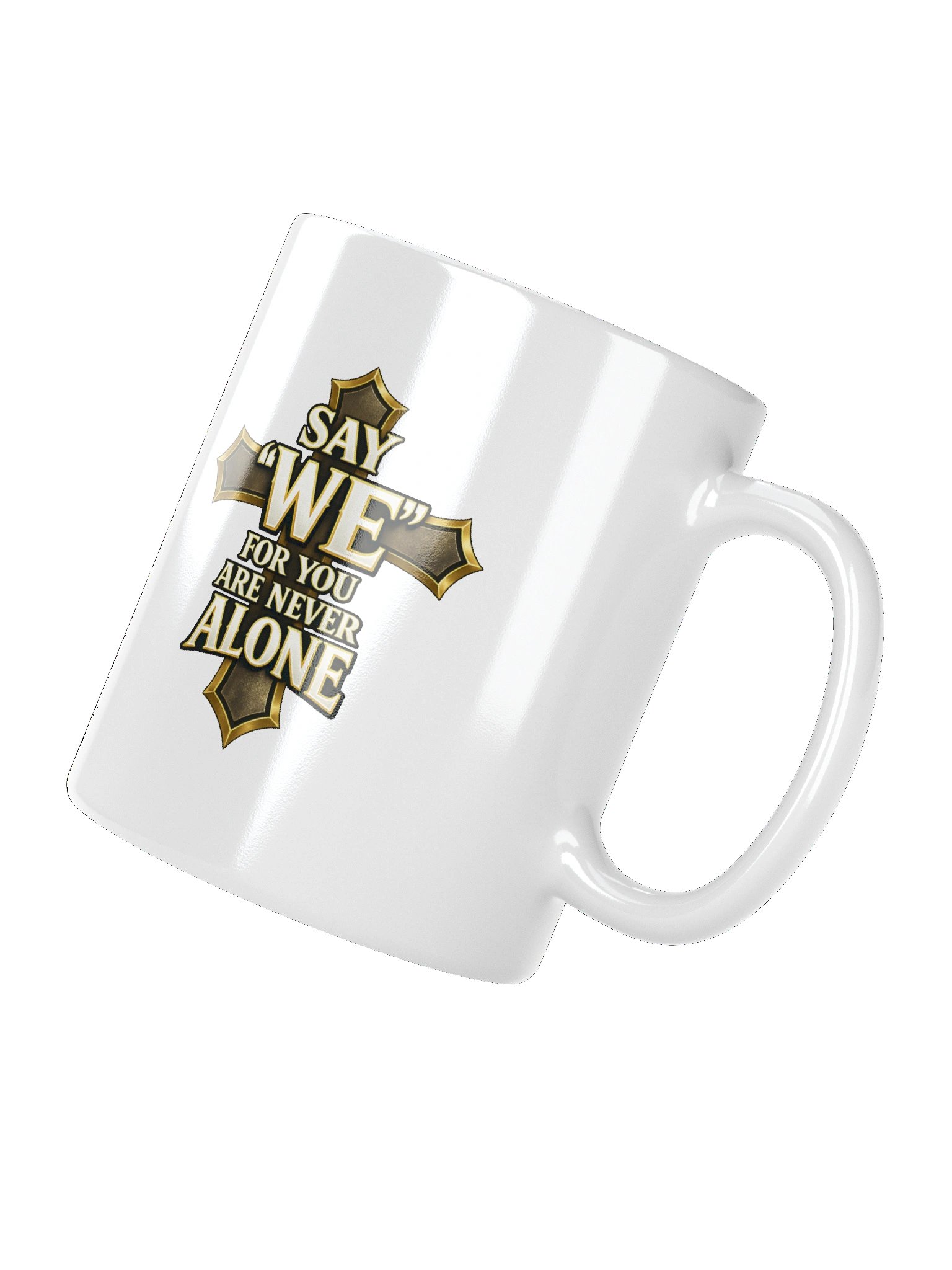 Never Alone White Mug product image (9)
