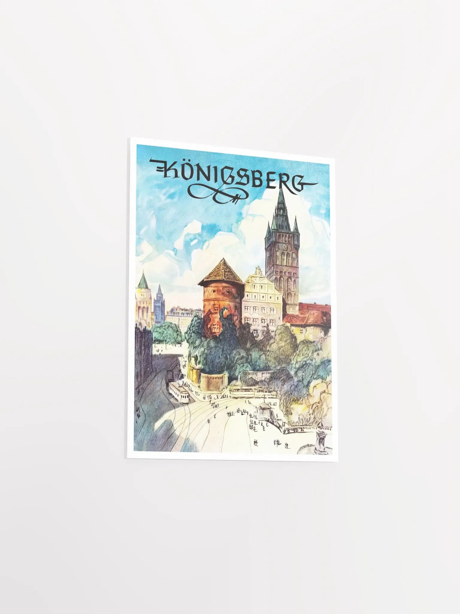Konigsberg/Königsberg, Prussia, Germany — retro vintage travel poster product image (8)