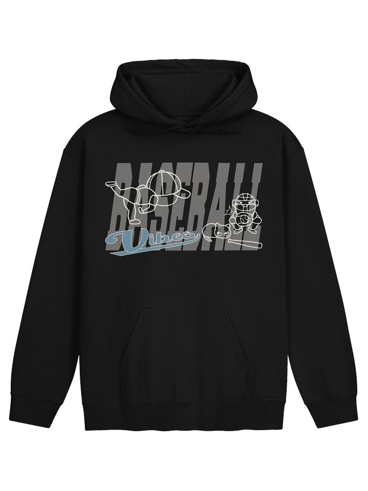 Baseball Cat (Baseball Vibes) - Unisex Adult Hoodie product image (1)