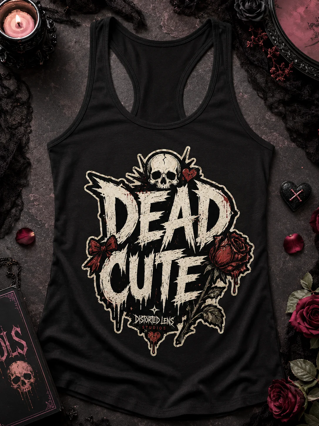 Dead Cute Racerback Tank product image (2)