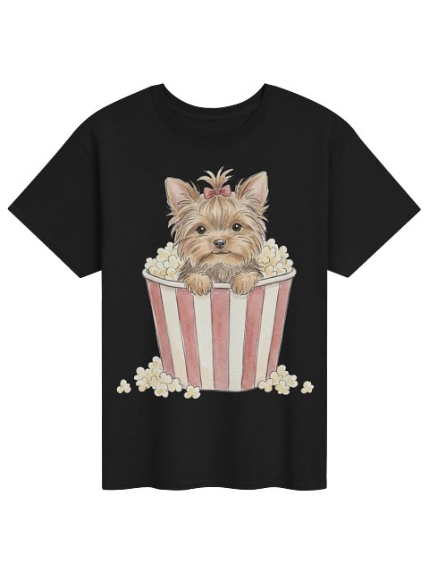 Movie Night Yorkie Tee