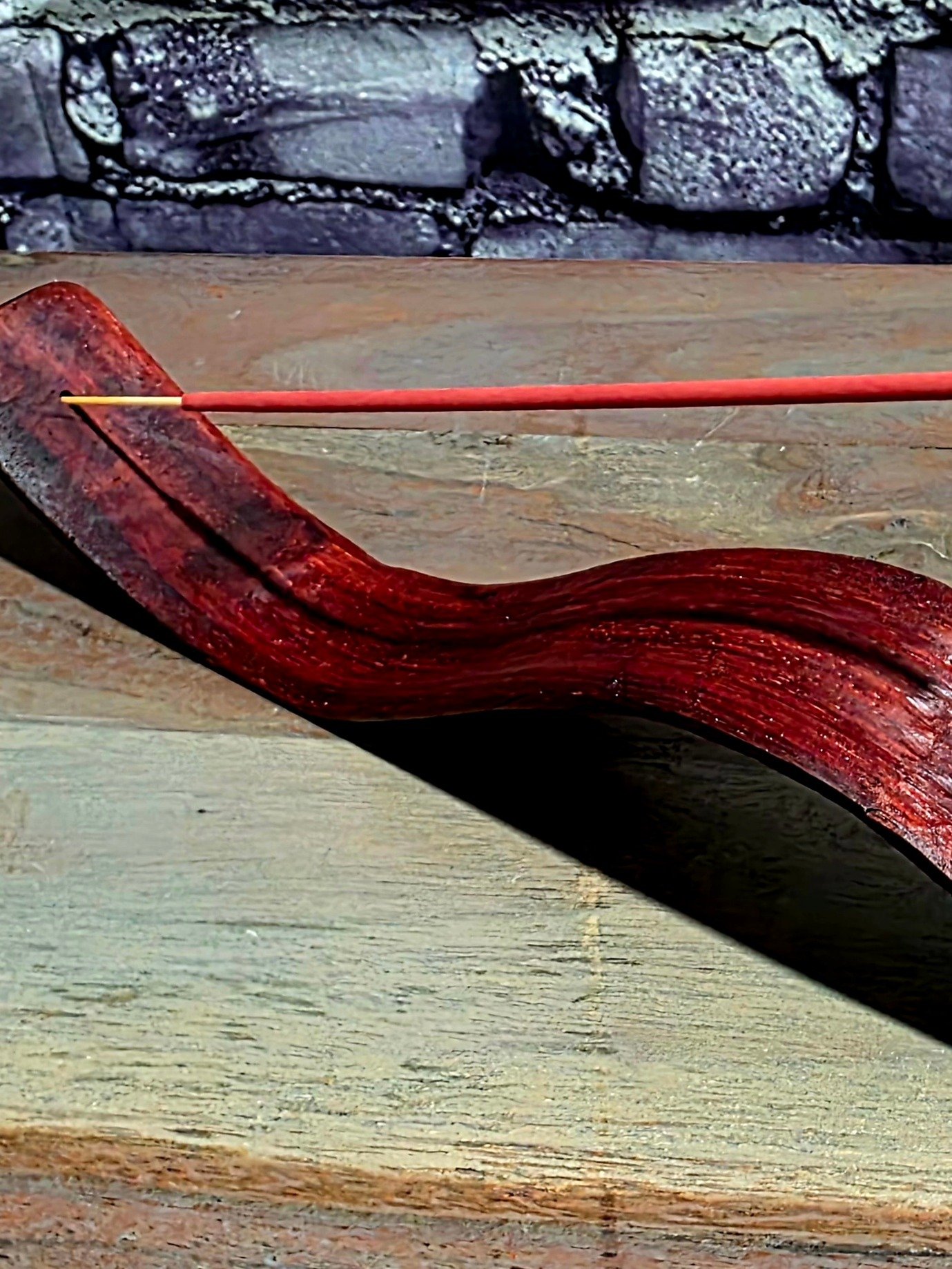 Padauk Ascension Incense Holder product image (1)
