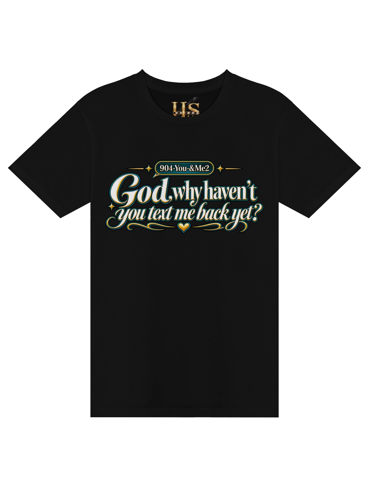 904 You & Me 2 — Through Jesus White & Teal Faith-Based T-Shirt product image (1)