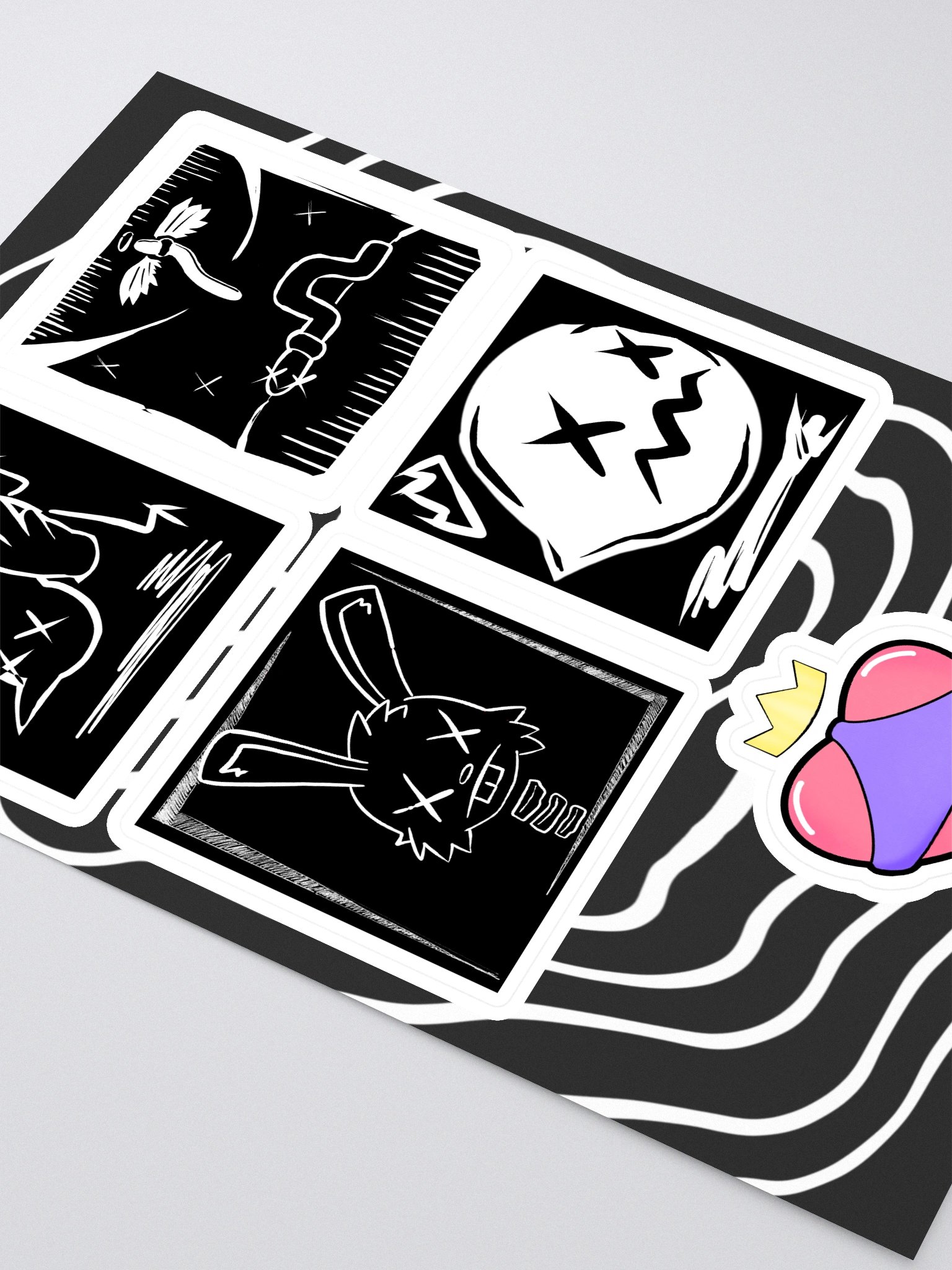 DEATH BY BOOTY XX STICKER PACK product image (2)