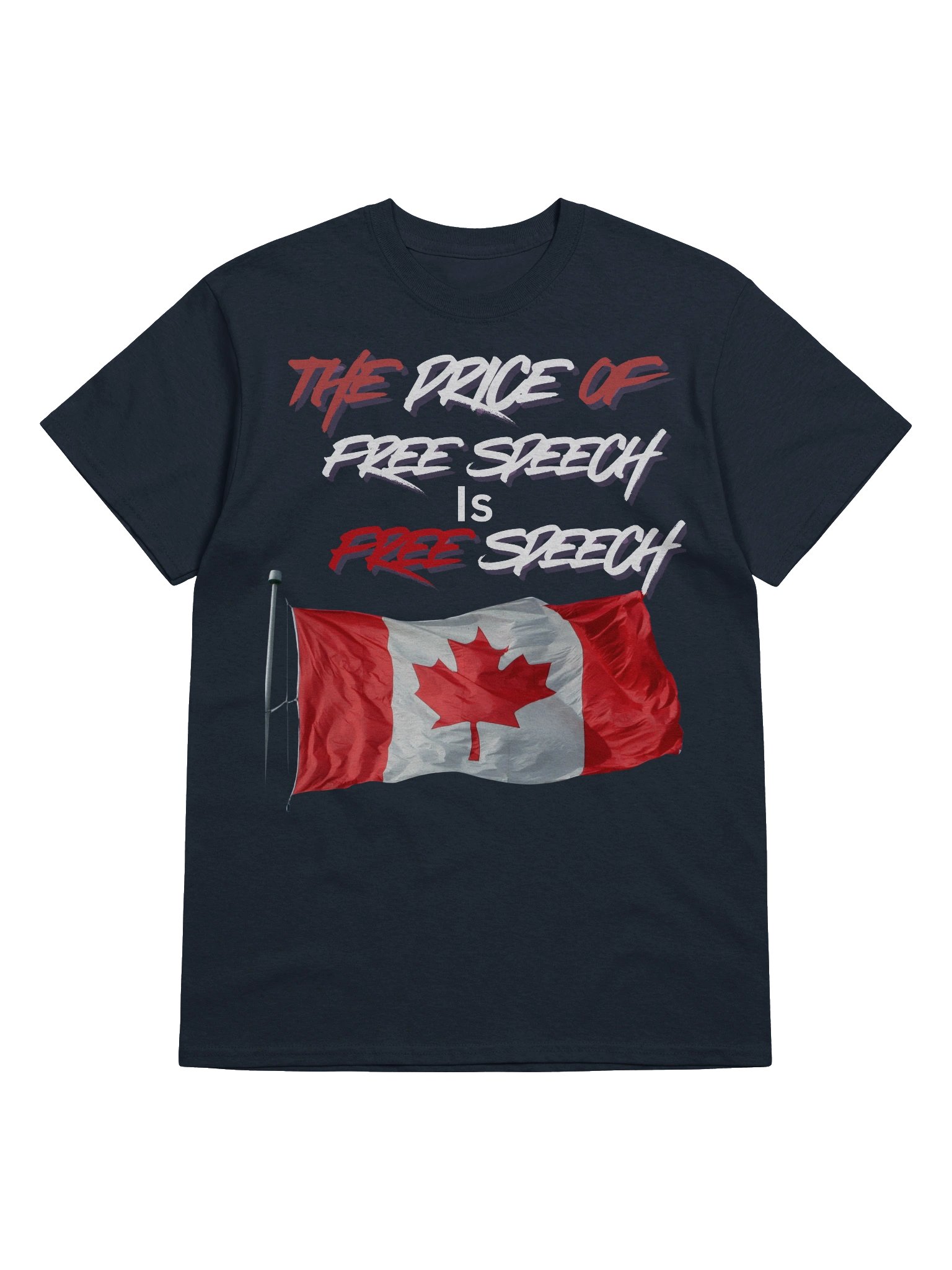 Canadian Free Speech Flag Tee product image (6)