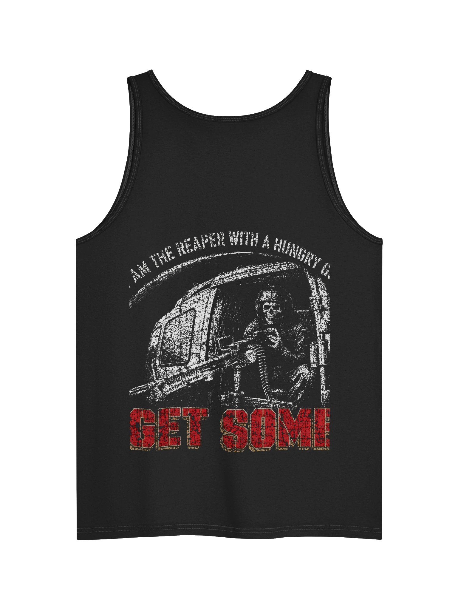 Get Some "I Am the Reaper With a Hungry Gun" Huey Door Gunner Tank product image (1)