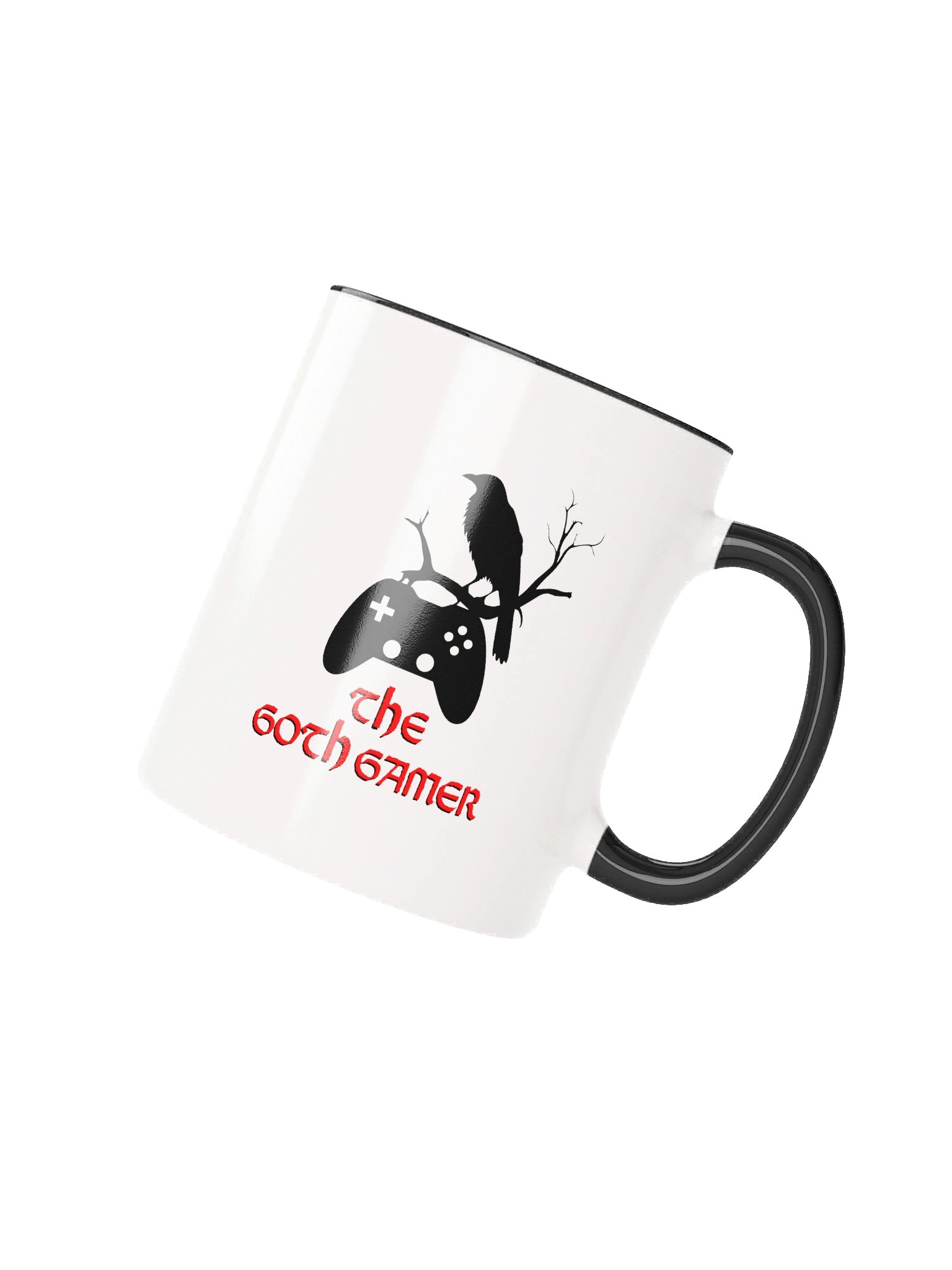 Goth Gamer Mug with Crow & Controller product image (3)