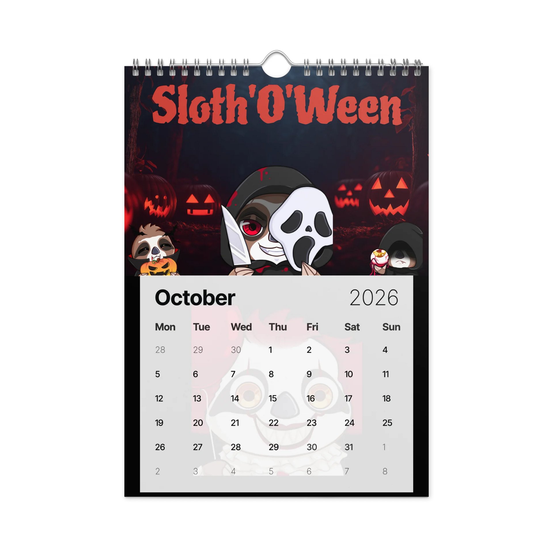 Sloths 2026 Calendar product image (11)