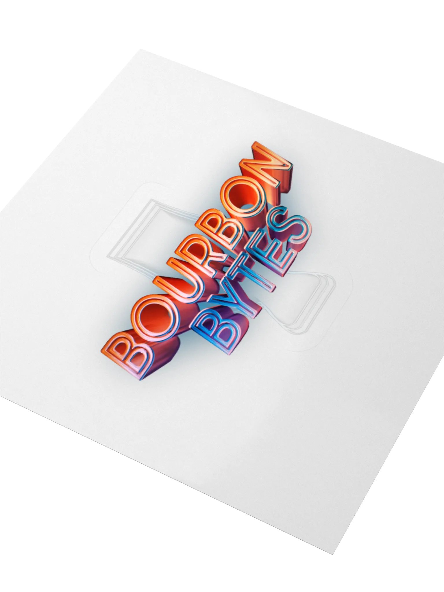 Bourbon Bytes Transparent Sticker product image (4)