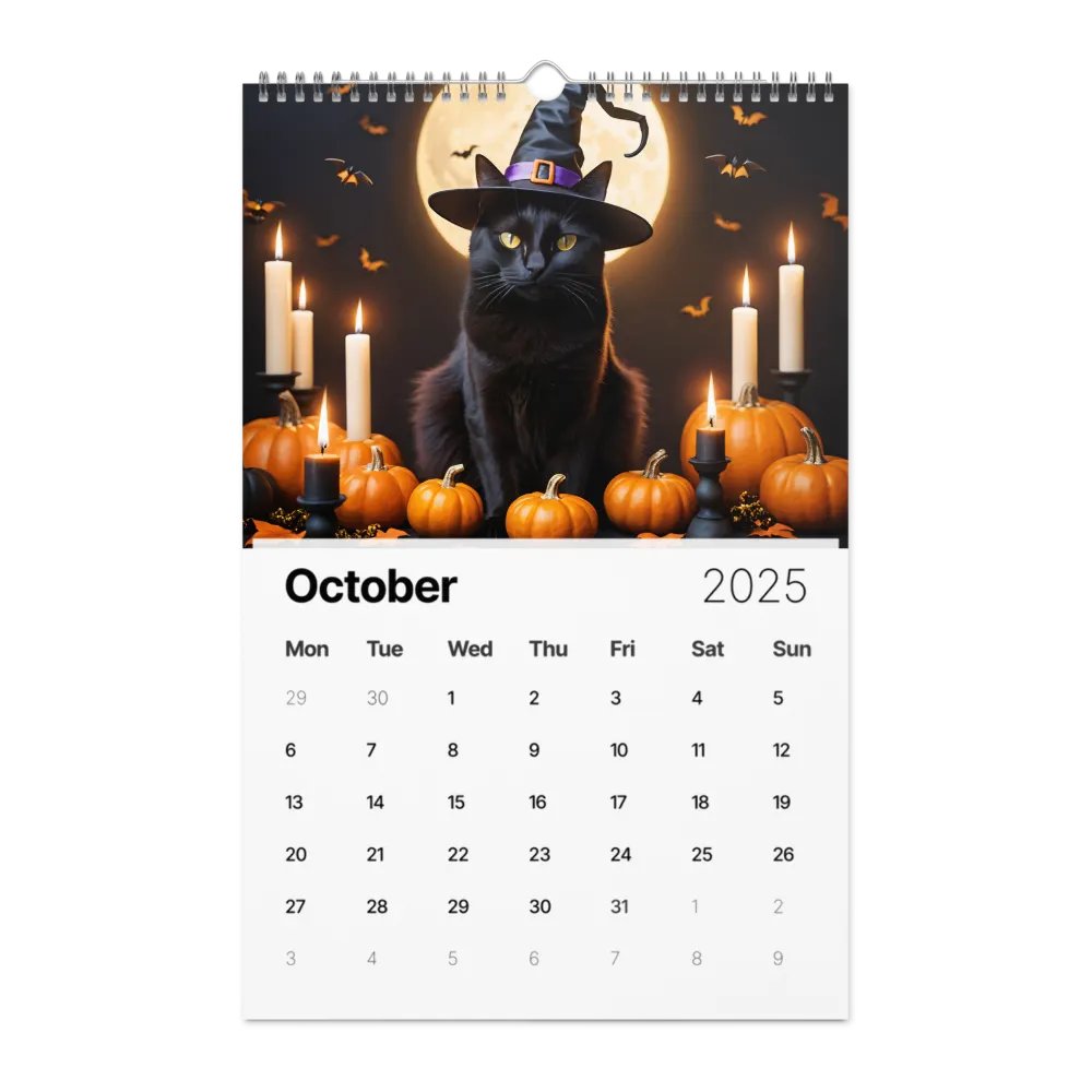 Adventurous Cat Wall Calendar 2025 product image (10)