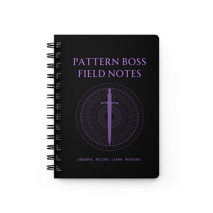 Pattern Boss Field Notes Journal | Gothic Chronic Illness Notebook product image (1)