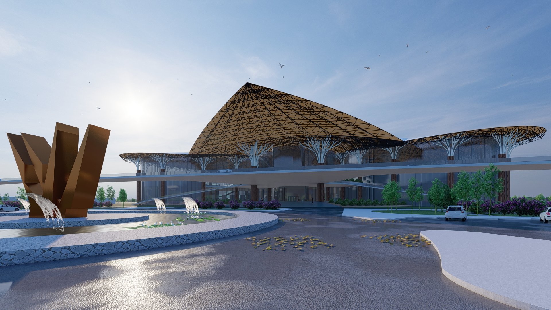 Airport Terminal 3D Model + AutoCAD Plan Bundle product image (9)