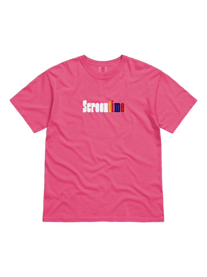 Screentime Vibes Heavy Tee (Pink Edition) product image (1)