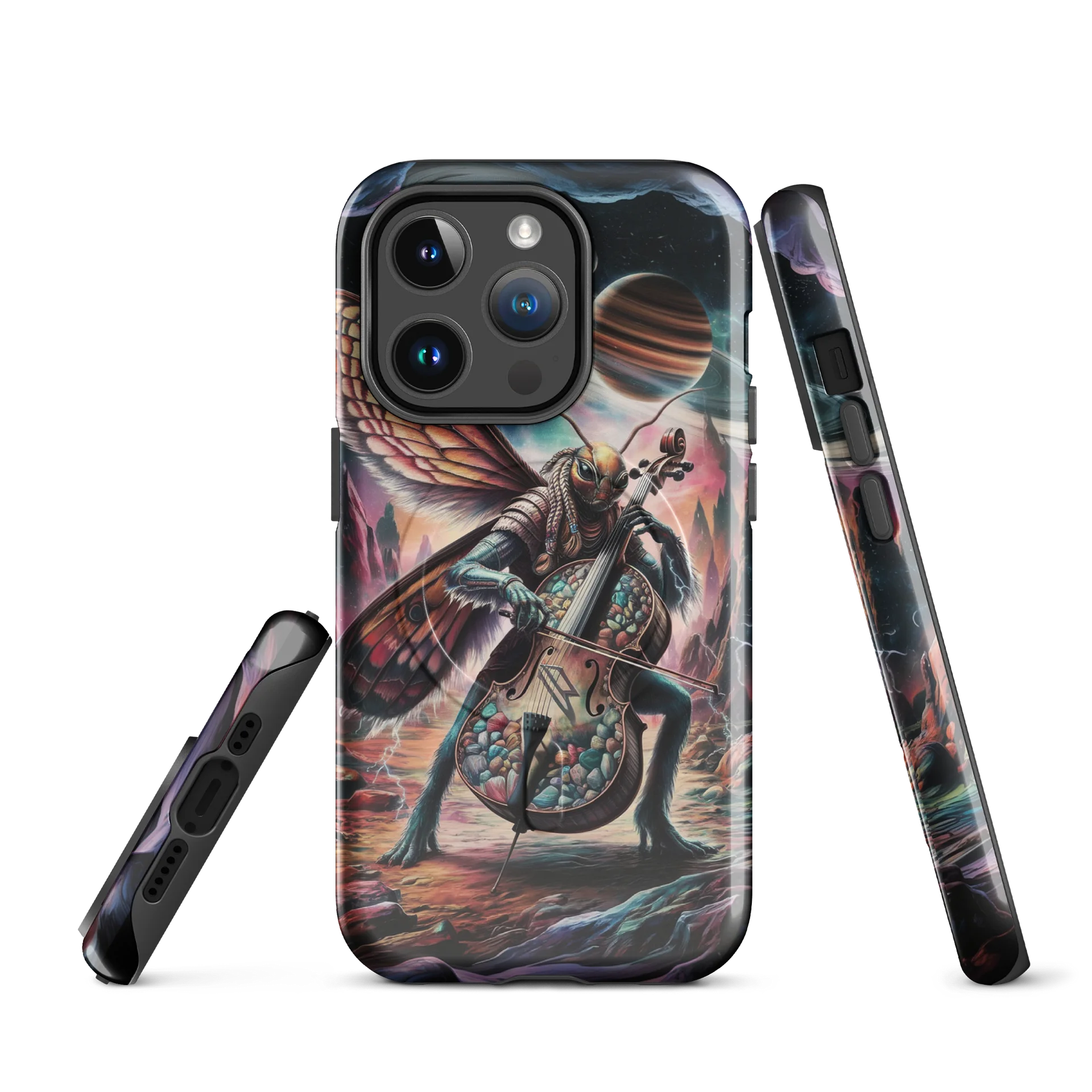 Cosmic Mothman Cellist - iPhone MAGSAFE TOUGH Phone Case product image (1)
