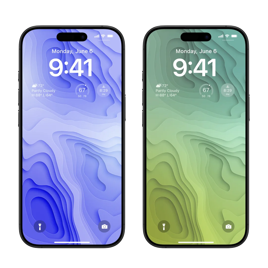 Gradient Topography Wallpaper Pack product image (5)