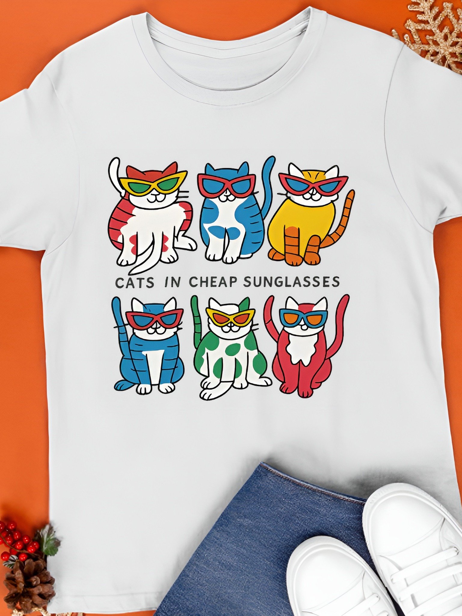 Cats In Cheap Sunglasses Shirt product image (5)