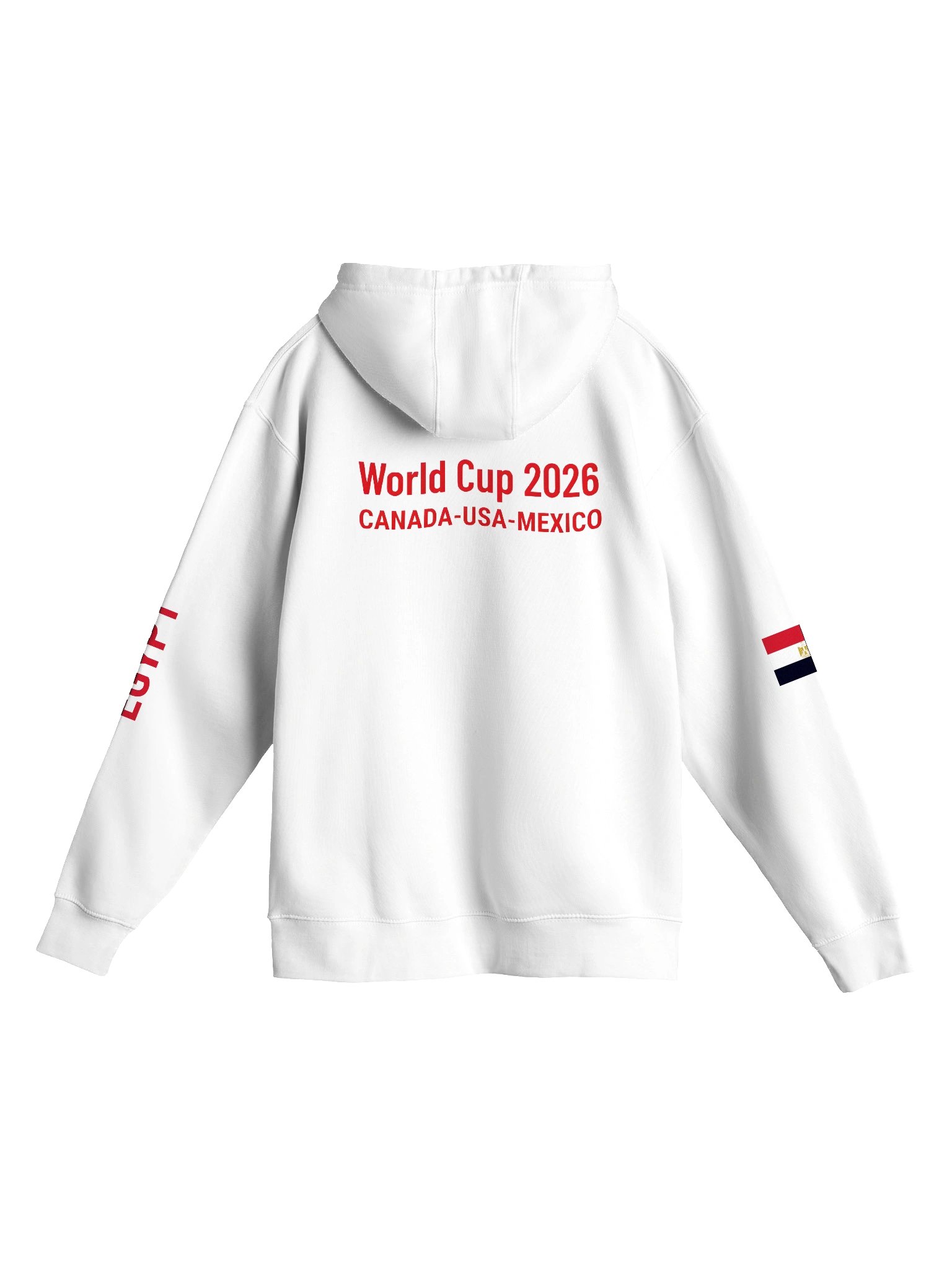 Egypt 2026 World Cup Flag Hoodie - World Cup 2026 Edition - Premium Unisex Hoodie product image (9)
