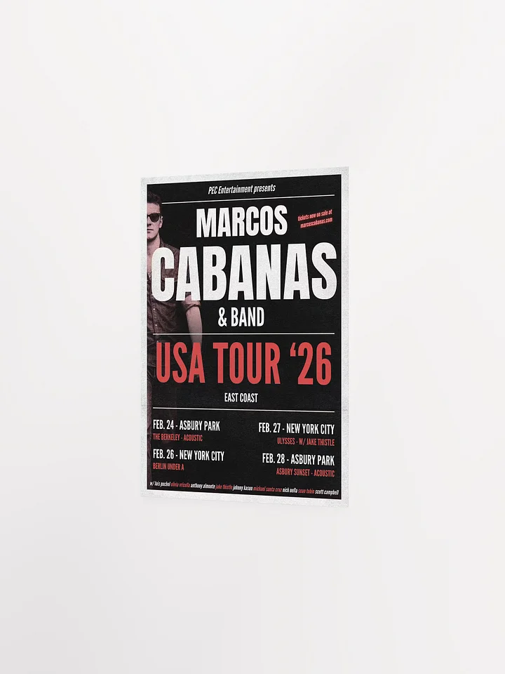 USA TOUR '26 PROMO POSTER product image (2)