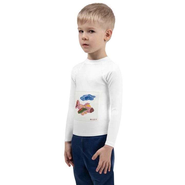 Kid Airplane (All-Over Print Kids Rash Guard) product image (2)