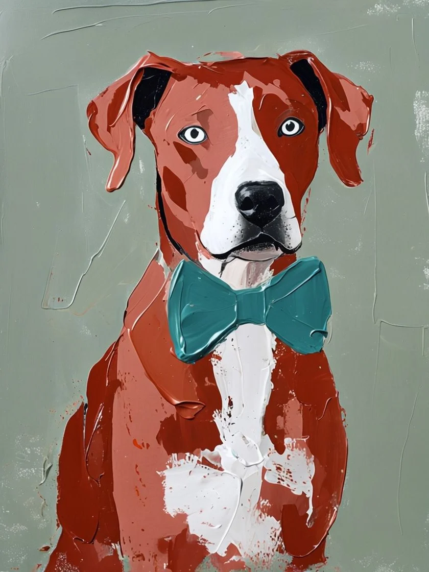 Dapper Dog in Bow Tie Poster product image (1)