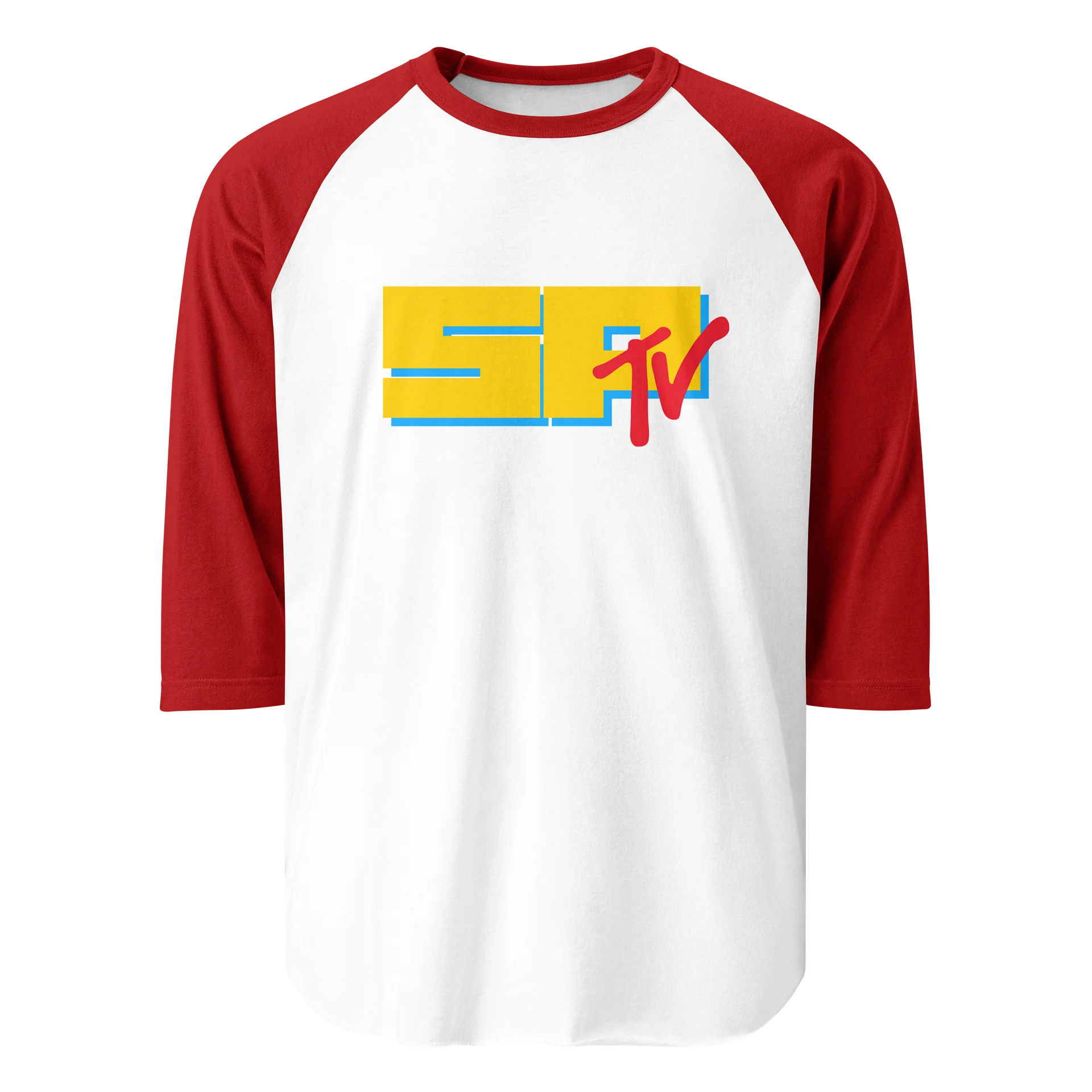 SP TV Script Raglan Tee - red sleeve product image (1)