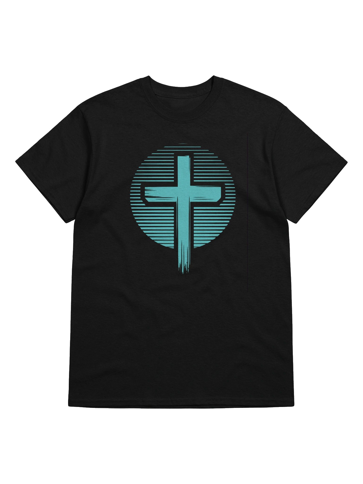 Circle Cross Teal TShirt product image (5)