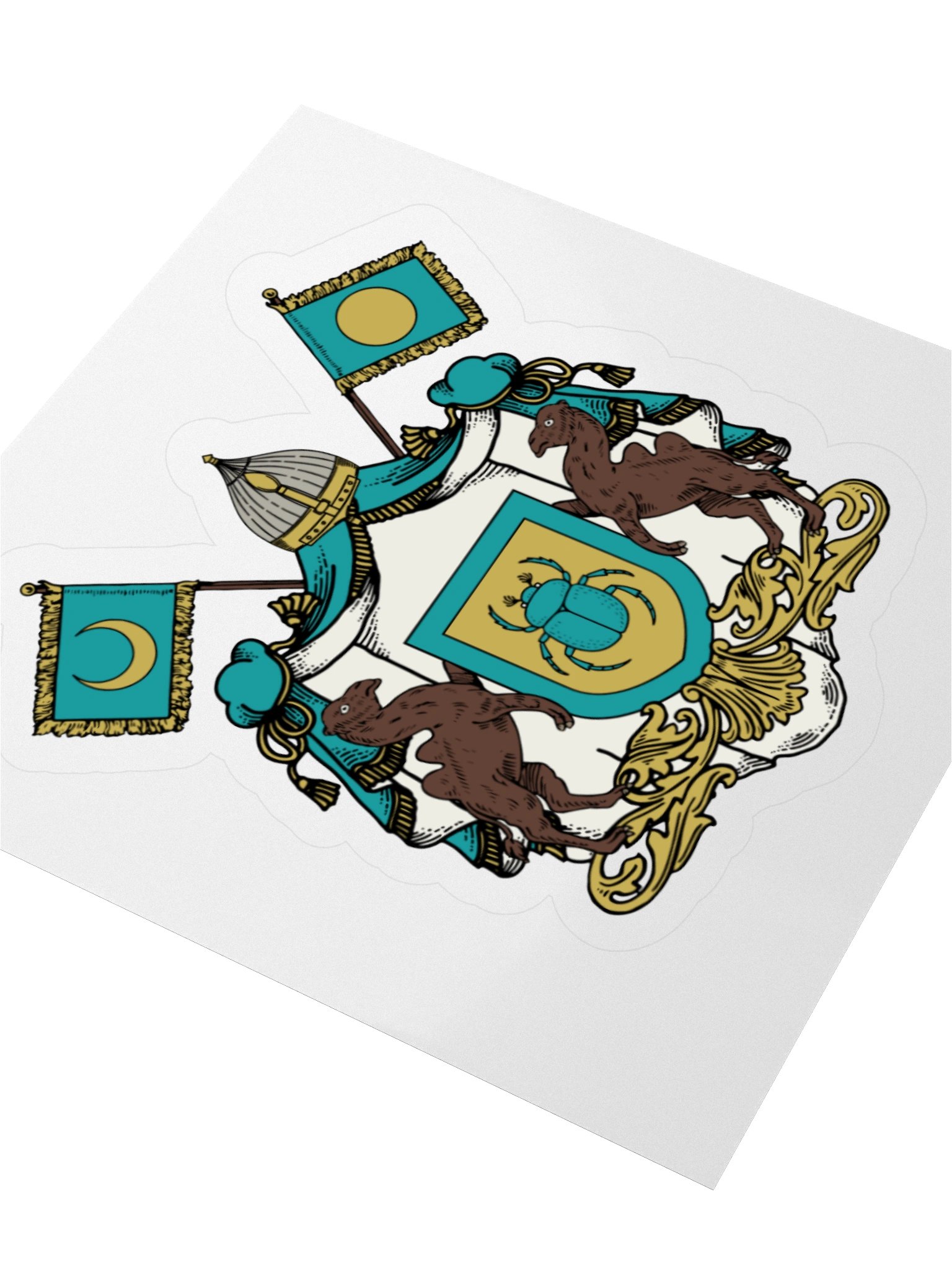 The Scarab of the Twin Skies Kiss Cut Sticker product image (8)