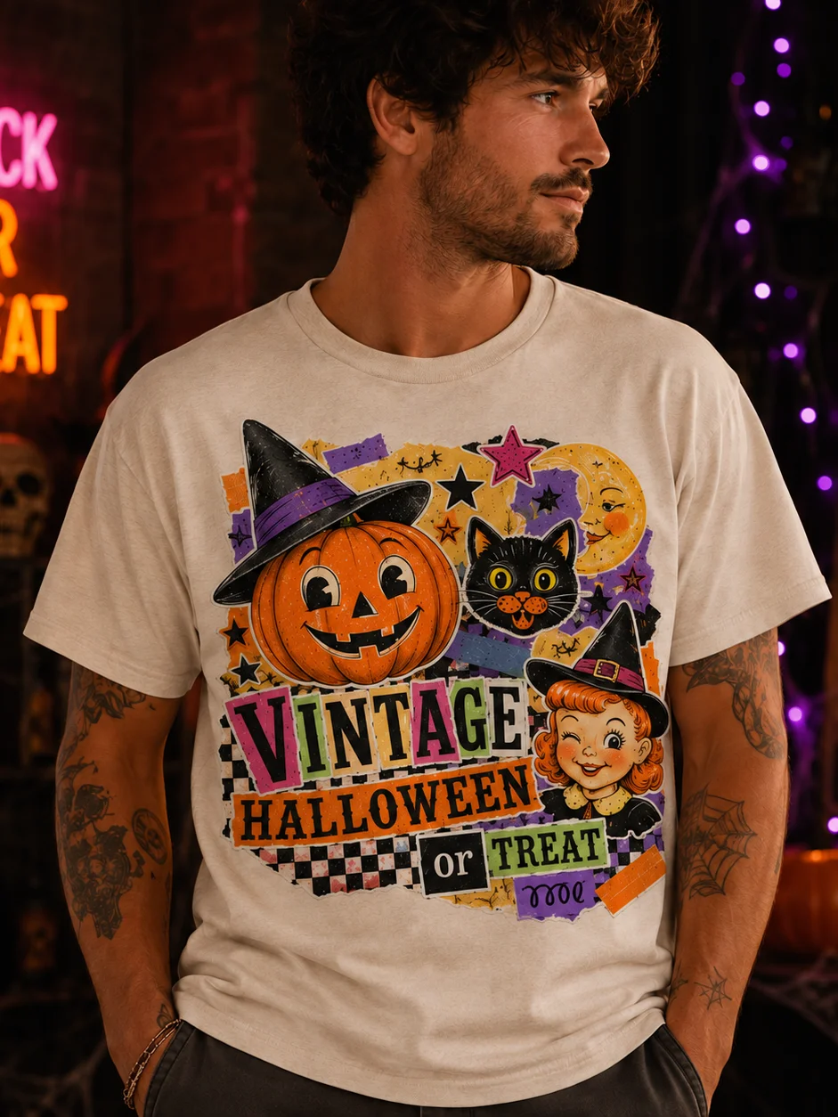 Vintage Halloween Retro Graphic T-Shirt product image (1)