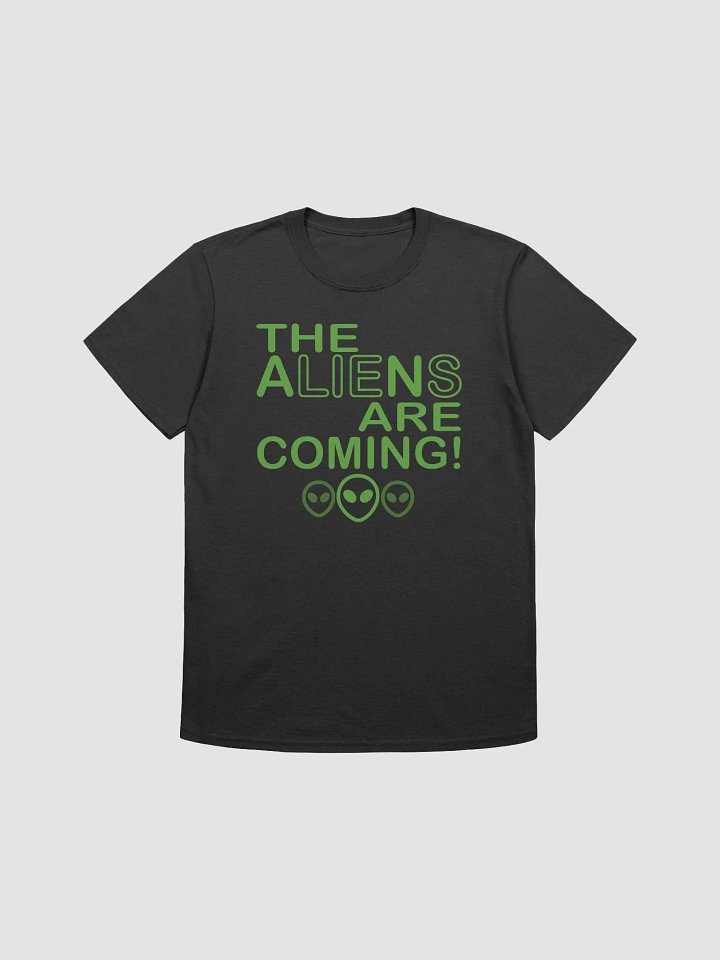 The Aliens Are Coming! - Green - Gildan Unisex Softstyle T-Shirt product image (2)